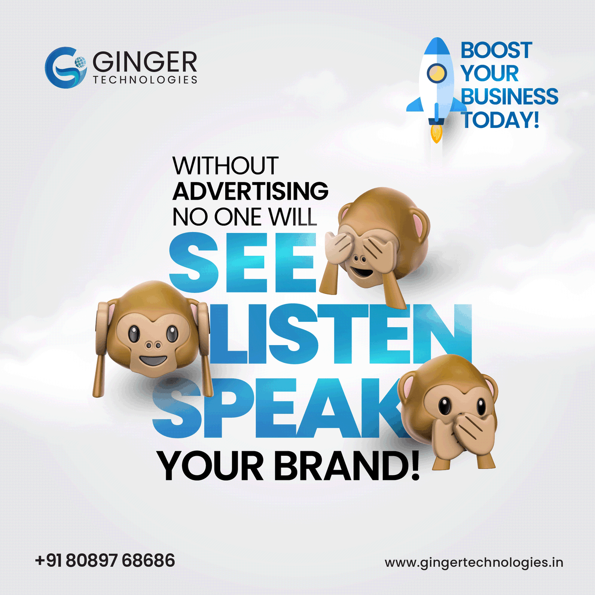 GingerTechIndia's tweet photo. Experience authentic brand expression with Ginger Technologies. Give your audience a chance to Speak about Your Brand, Listen to Your Brand, and See Your Brand with our expert advertising services.

 #gingertechnologies #brand #business  #businesswomen #entrepreneurs https://t.co/u4SlNmrV2y