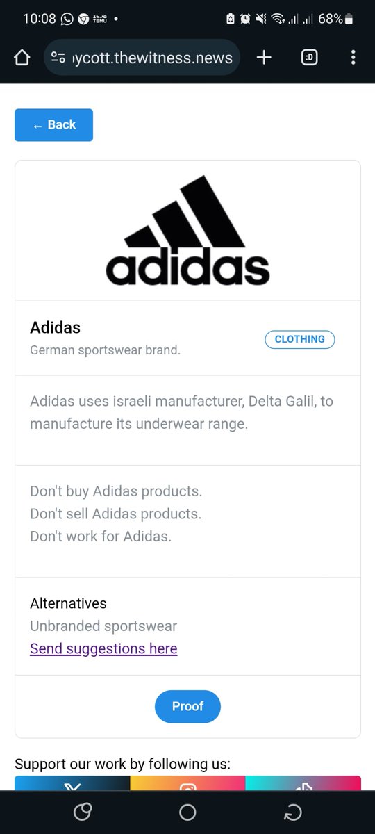 snipmovementpak's tweet photo. Delta Galil Industries is an Israeli textile firm headquartered in Tel Aviv, with plants around the world.
@BDSmovement @EonHoldings
#snipmovement
#saynotoisrealiproducts
#promotelocalproducts
#أبوعبيدة #PAKvsAUS #AUSvPAK #COVID19 https://t.co/3NUuZ5zqCG