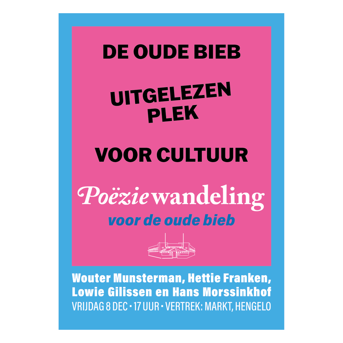 BehoudStorkbieb's tweet photo. Na afloop van de Poëziewandeling is er een lekkere kom soep in buurthuis 't Noaberhoes (tegenover de oude bieb).
#poeziewandeling #poezie #dichters #erfgoed #storkbieb #Stork #cultuur #Hengelo https://t.co/Tk0JfTfoDC