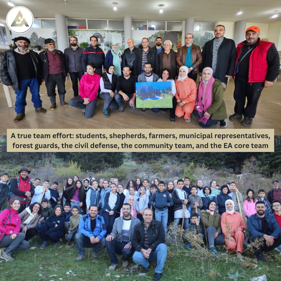 EnvironmentAcad's tweet photo. On Sunday, 60 students from Akkar el Atiqa helped plant 220 trees, as part of our efforts to revive the native "shouh" tree's endangered population (Cilician fir). A round of applause to Akkar el Atiqa and their proactive passion for the majestic “shouh"! https://t.co/Ah2NOYuQUf