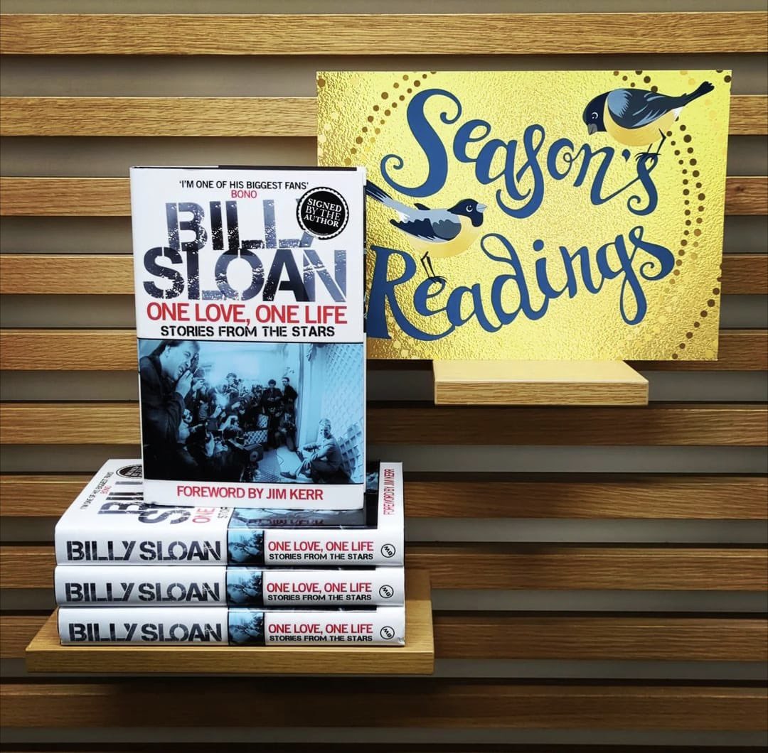 WaterstonesBrae's tweet image. Good Morning everyone,

We’re starting today by letting you know we have signed copies of #OneLoveOneLife by @billysloanshow. 

This is a fascinating insight into a life and career full of extraordinary moments, beginning at Green’s Playhouse in Glasgow.