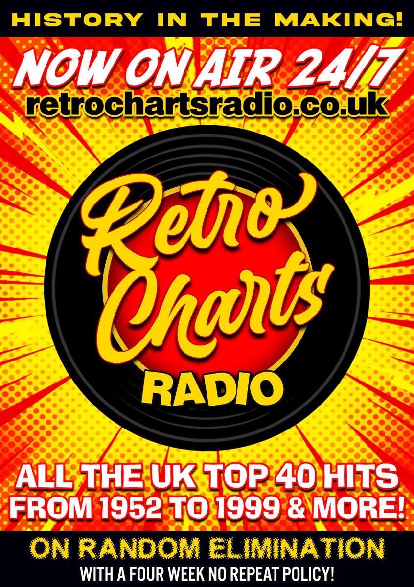 @discogs 🙂
retrochartsradio.co.uk
#RippingUpTheRadioRuleBook
#HistoryInTheMaking
#AllTheTop40Hits1952To1999
#ArchiveOfPop