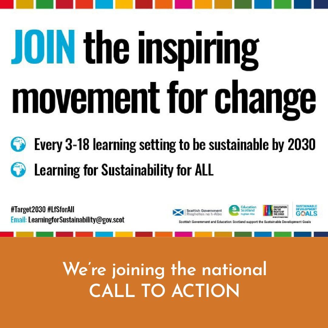 We’re joining the national CALL TO ACTION to achieve Target 2030.

All 3-18 learning settings to be sustainable by 2030. 

JOIN the inspiring movement for change 

buff.ly/3RtGRre 

#Target2030 #LfSforAll