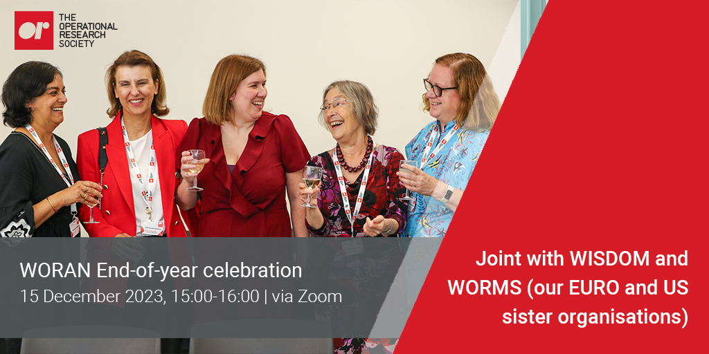 TheORSociety's tweet photo. Join WORAN for a festive coffee and a chat:
An opportunity to build connections across women in operations research societies, identify common goals and grow together.

15 December 2023, 15.00-16.00

https://t.co/dP2SFDfRp4 https://t.co/SfAjwLHhgv