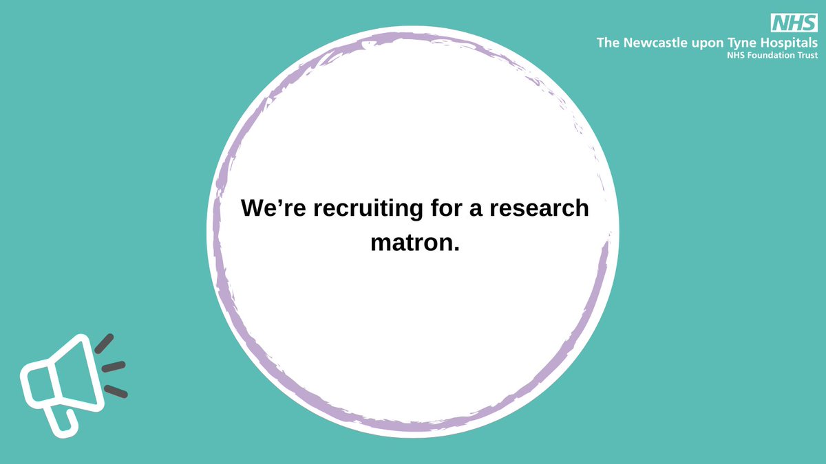 We're looking for a research matron to join our team! @NewcastleHosps runs +500 clinical trials each year with over 13,000 participants. We have big ambitions and would love the right person to join us to help achieve our vision for clinical research🌟 👉bit.ly/3R8VIG8