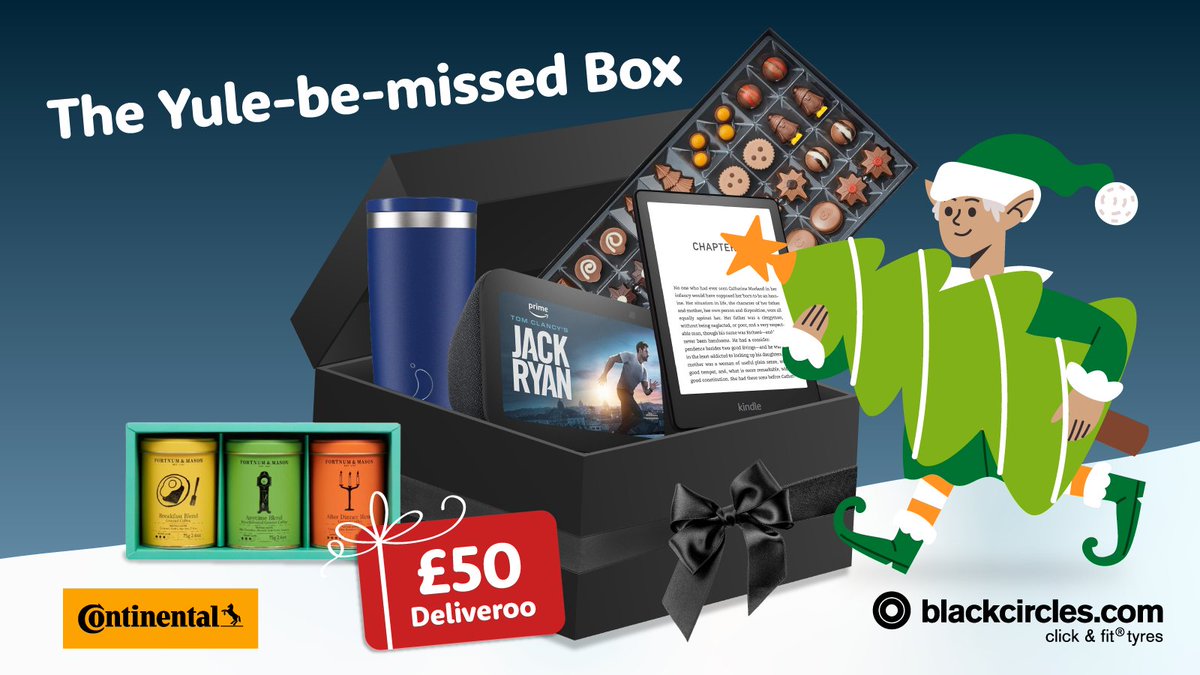 Thanks to Continental, we’re giving away all the essentials to comfort someone special you might miss this year 💙 

The box includes a Kindle, Echo Show, a £50 Deliveroo voucher and more! 

To enter:  
👉 Like &amp; share
🌟 Tag below who you’d give this box to  

Ends: Dec 11th.