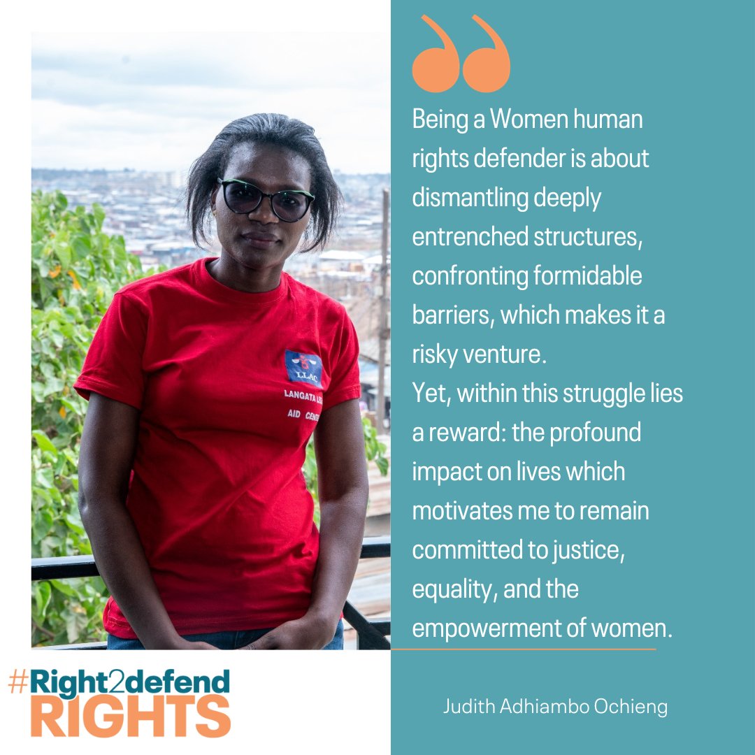 Our voices are heard &amp; our stories are told both locally &amp; internationally.We are committed to overcome the challenges that comes with #whrd work. Thank you <a href="/pbikenya/">Peace Brigades International - Kenya</a> for the wonderful platform for WHRD that has greatly transformed my journey for the past  years. <a href="/JudyAdhiambo1/">Judith Adhiambo</a>