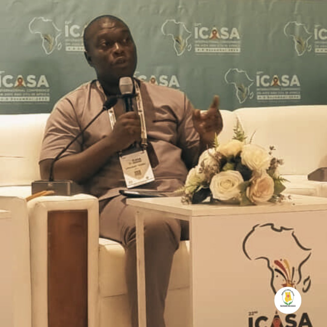 Dr. Vincent Ganu from Ghana is currently presenting on Dolutegravir safety in pregnancy: Outcomes from an observational cohort study in Ghana, 2022. #icasa2023 #aidsisnotover