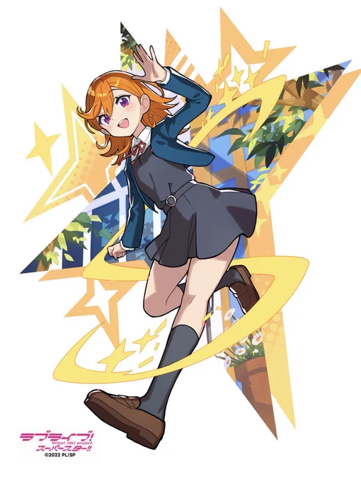12月9日(土)から始まる『ラブライブ!スーパースター!!』原宿スタンプのイラスト描かせて頂きました! 澁谷かのんちゃんです!こちらのイラスト使用したグッズの販売もあるそうなので、合わせて宜しくお願い致します   #lovelive #Liella