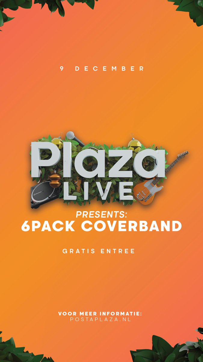 Ontspanning en gezelligheid bij de sfeervolle hotspot van Noord-Nederland. 

Komende zaterdag: een geweldige liveband, borrels en hapjes in Posta Plaza.🎸🎵🍸

2e editie!🤩 

postwagen.nl/plaza-live