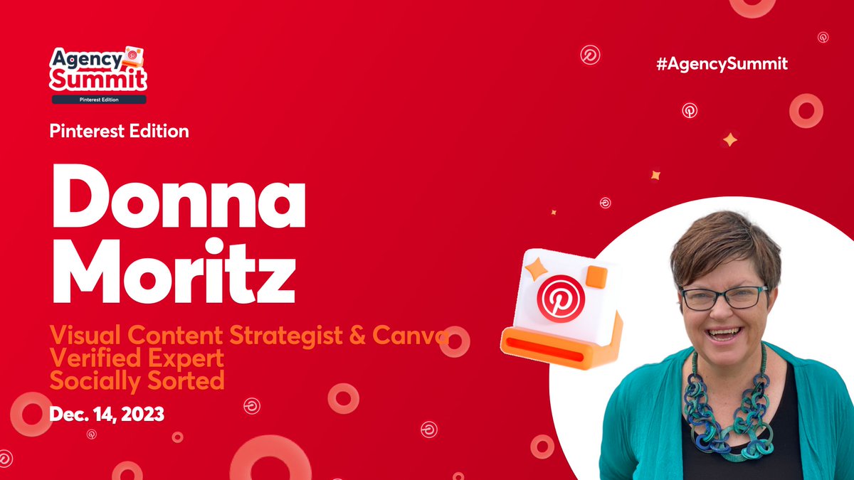 🌟 Excited to Speak at 'Agency Summit: Pinterest Edition' on Dec. 14 - a deep dive into Pinterest Strategy for Agency Growth. I'm speaking on how to Supercharge your Pinterest Content with Canva Register for FREE at l00p.eu/UDSjReIQ #AgencySummit #PinterestMarketing #Canva