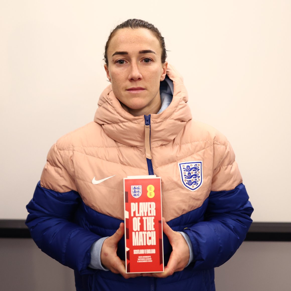 Lionesses's tweet photo. Your England Player of the Match connected by @EE for last night, @lucybronze. 💪 https://t.co/R62WeHLxts