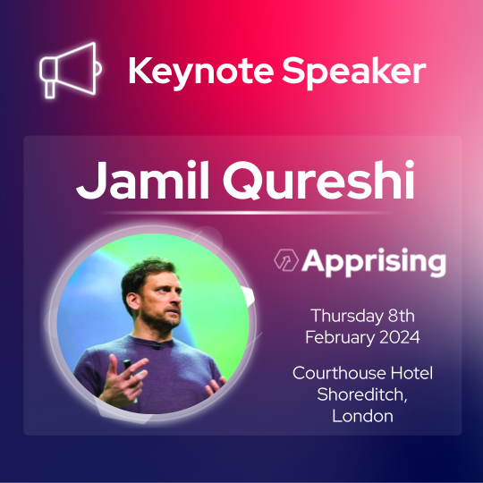 World Leading Performance Coach Jamil Qureshi will be closing out Apprising 2024 as Keynote Speaker. If you're in digital, ecom or marketing, make sure you register today for what will be an informative but fun event! Register > bit.ly/3Rtl2YJ #apprising