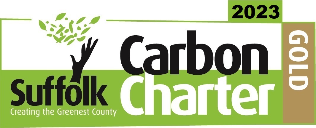 This week we were officially awarded the Gold standard by <a href="/CarbonCharter/">Carbon Charter</a> for our work to reduce carbon emissions and work more sustainably in 2023. We're thrilled to be recognised for our efforts to help make Suffolk the greenest county 

#carboncharter #suffolk #goldaward