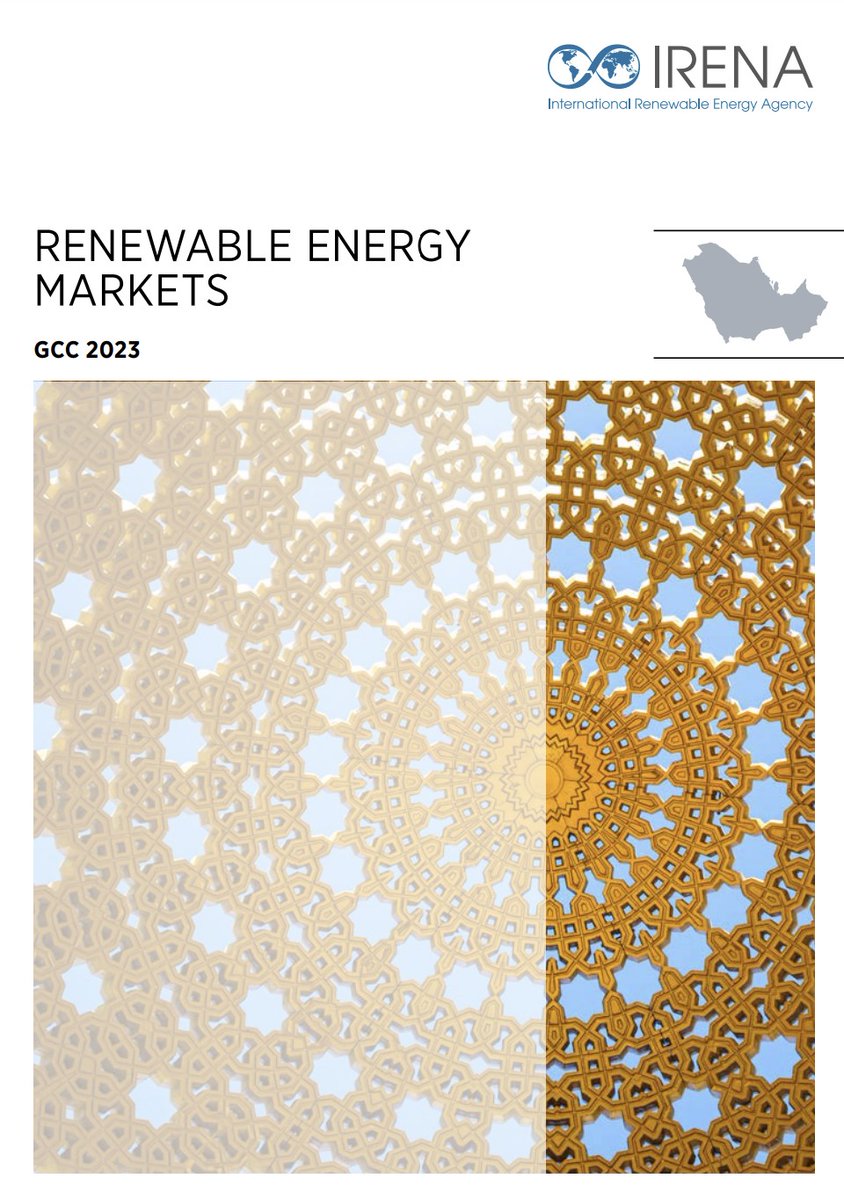 IRENA's tweet photo. @IRENA unveiled a report on the progress of renewable energy in the Gulf Cooperation Council countries.

It suggests that GCC countries can leverage existing resources to develop innovative renewable energy-based solutions to mitigate climate change.

👉https://t.co/qEweD1V2ub https://t.co/2hr6RAg39l
