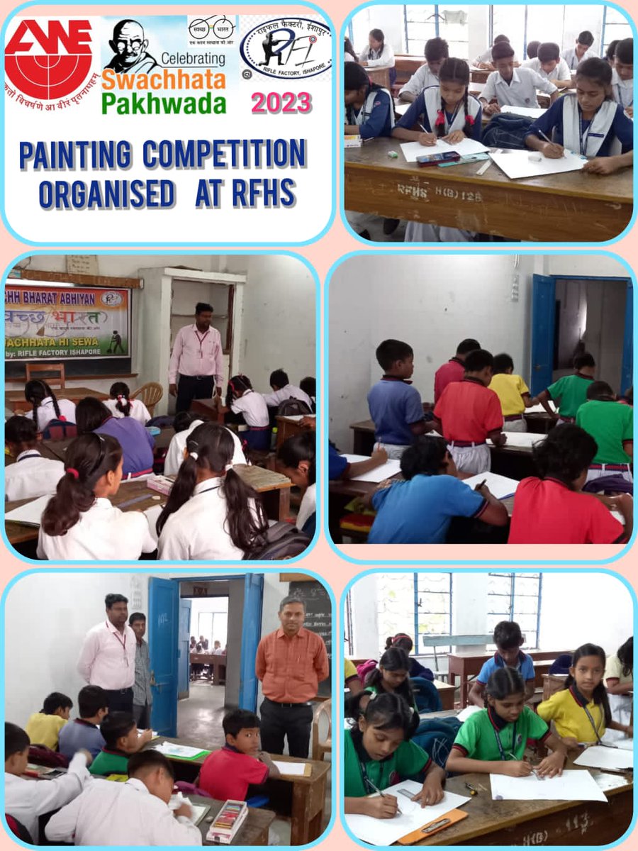 PRORFI's tweet photo. Tree Plantation drive at #RFI with active participation of employees of all ranks & painting competition on importance of cleanliness with enthusiastic participation of 175 children at #RFHS was carried out in ongoing #SwachhataPakhwada23.
@DefProdnIndia @connectaweil https://t.co/CkO06AcdiZ