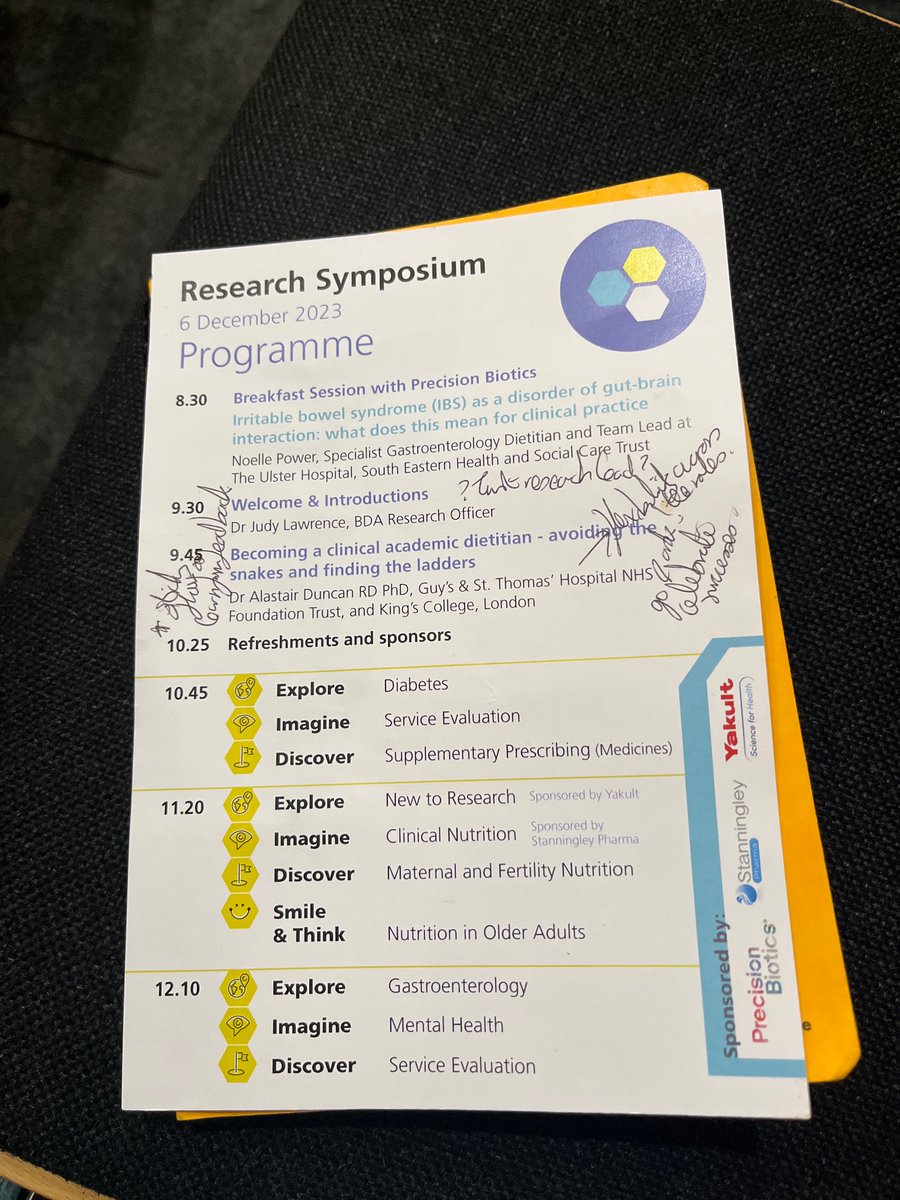 Great to see old friends &amp; colleagues <a href="/BDA_Events/">BDA Events</a> research symposium as well as hear all the great work going on, excited for the mental health streams later thank you so much to my lovely manager <a href="/CombinedNHS/">CombinedNHS</a> for supporting my attendance