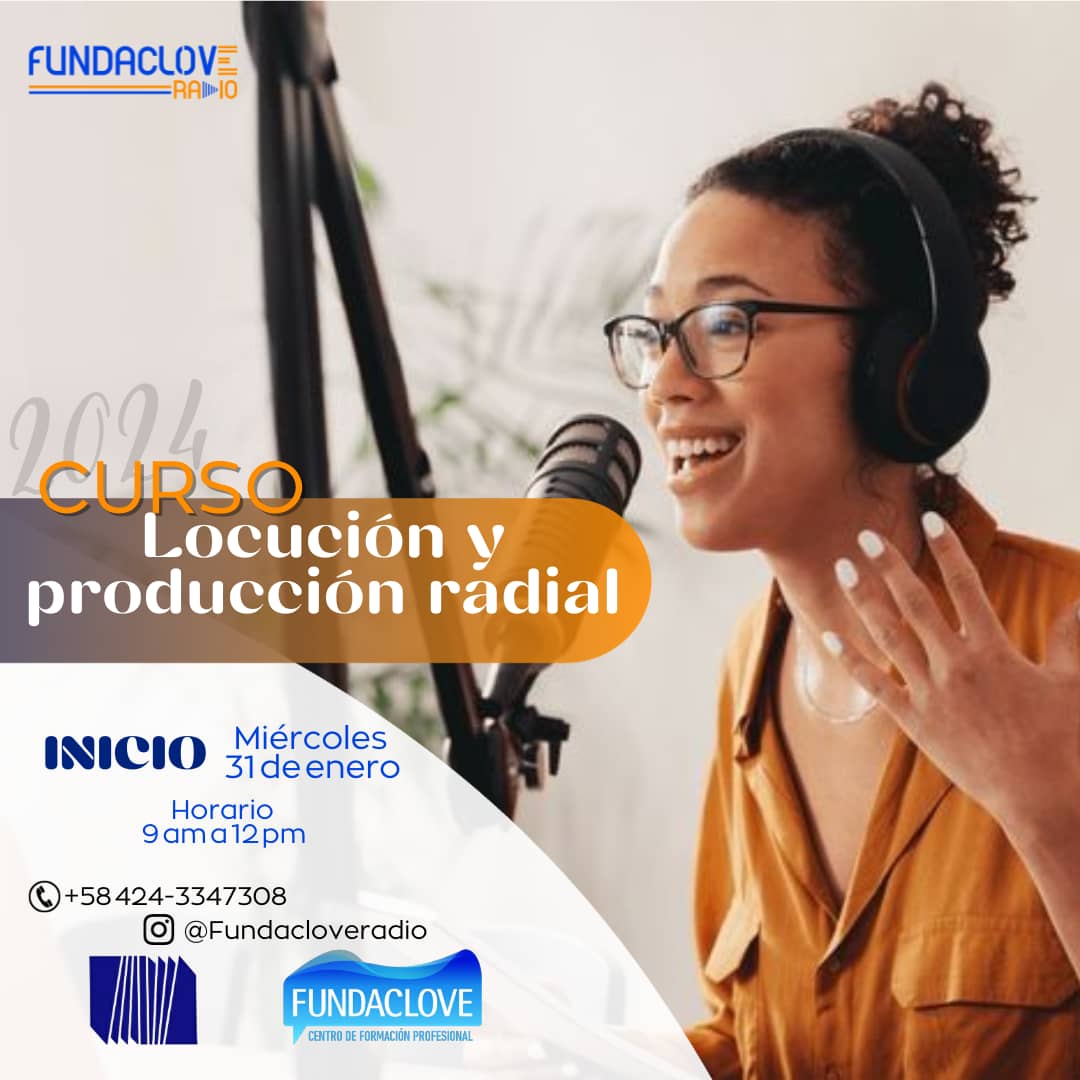 Fundaclove's tweet photo. #Maracay ¿Quieres aprender a comunicar con impacto? Nuestro curso de locución te enseñará las técnicas más efectivas. 🎙️🔥 #ComunicaciónConPoder 
#LocutorProfesional
#curso 
#FundaClove https://t.co/nqRd0IhGsq