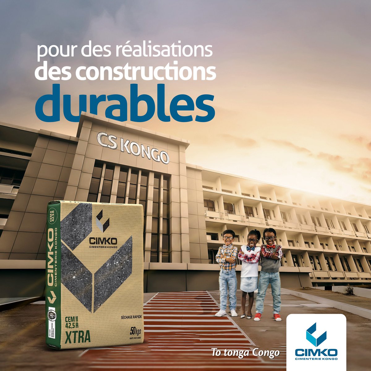 CimkoRdc's tweet photo. CIMKO, pionnière dans le domaine des matériaux de construction durables, est fière de contribuer aux réalisations exceptionnelles dans l'industrie.
#Cimko #totongacongo https://t.co/aZeGhLpE4X