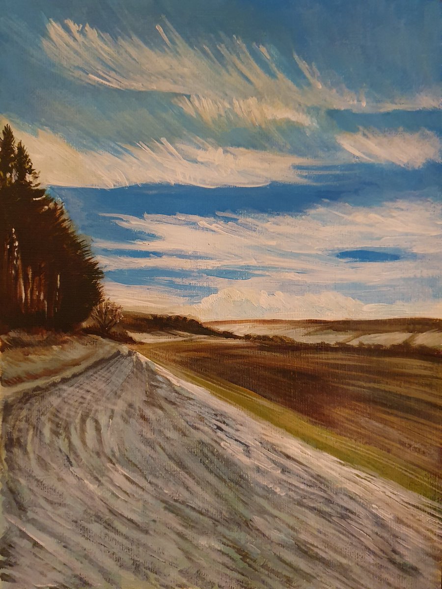 Yelcombe, December frost

Acrylic on paper

#art #artist #acrylic #acrylicpainting #acryliclandscape #landscape #landscapepainting #winter #winterart #winterlandscape #dorset #cerneabbas