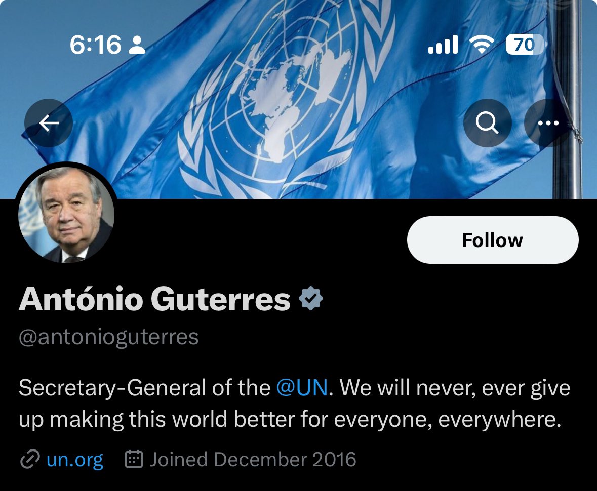 Except for the Jews and Israel verdad? <a href="/antonioguterres/">António Guterres</a>