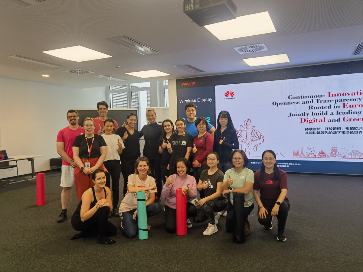 Winter is here, it’s getting colder and colder❄, do you know what can keep you warm here except one hot chocolate?☕😊Come and join in our Yoga class! Every Thursday at noon, #Huawei office, see you there🧘‍♀️🧘‍♂️!