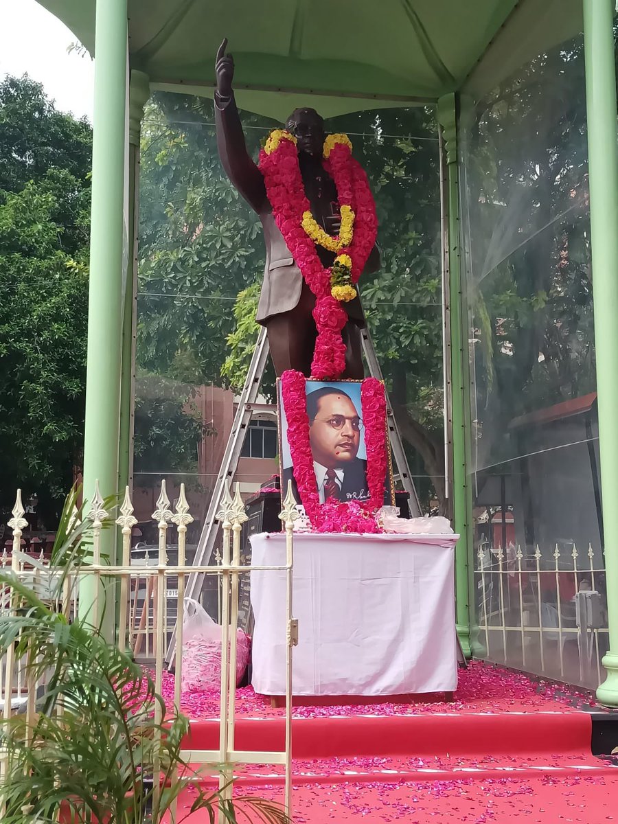 On this Mahaparinirvan Day, Chief Justice and 30 other Judges of the Madras High Court paid their tribute to Ambedkar. Earlier, a few weeks before, the Madras High Court by the court’s resolution had prohibited the Ambedkar's portraits or statues anywhere within the court…