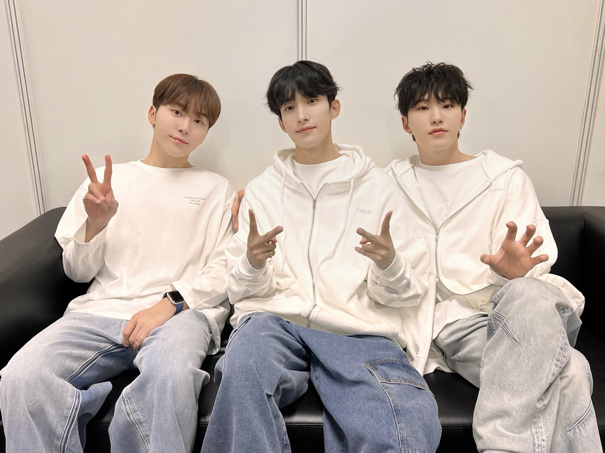 #SEVENTEEN 11th Mini Album「SEVENTEENTH HEAVEN」発売記念オフラインイベント💝

本日はBSS(ブソクスン)の3人が参加しました💫
お越しいただいたCARATのみなさん、楽しんでいただけましたか？😆💎

#FNS歌謡祭 もお見逃しなく 📺💞

#SEVENTEENTH_HEAVEN