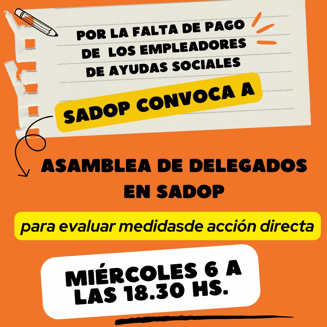 SADOP Tucumán tweet media
