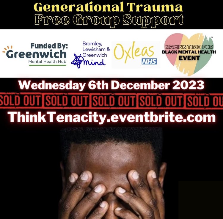 🥰Our event tonight is SOLD OUT #BlackMentalHealth free support is very much needed @ThinkTenacity Check out #Eventbrite link for our 2024 dates ThinkTenacity.eventbrite.com PLEASE BOOK EARLY to avoid disappointment