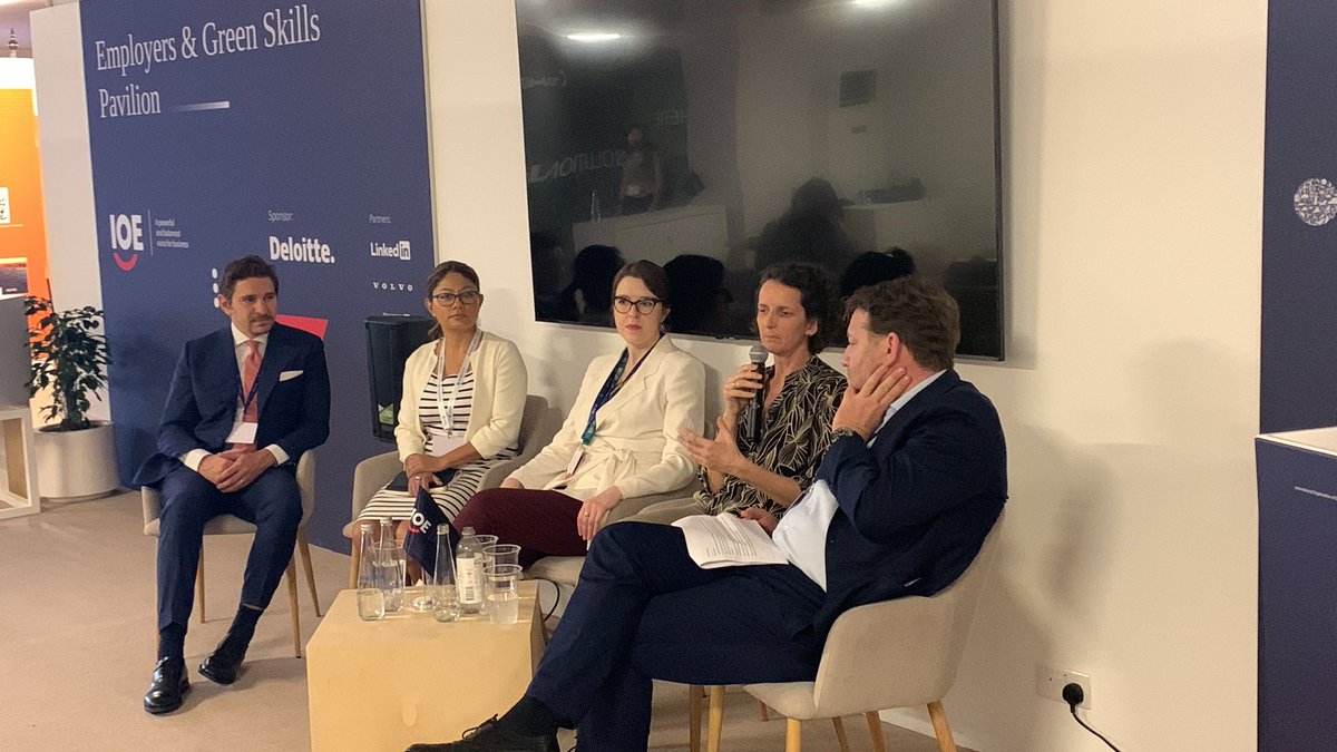 Exceptional panel on #financing #greenhydrogen with <a href="/ioevoice/">IOE</a> &amp; <a href="/Deloitte/">Deloitte</a>. <a href="/COP28_UAE/">COP28 UAE</a> has seen the passage of common standards and definitions on “green”. Heavy industry will need GH2 with the market projected to be $1.4 trillion by 2050.  shorturl.at/CFHU4 #SDG7