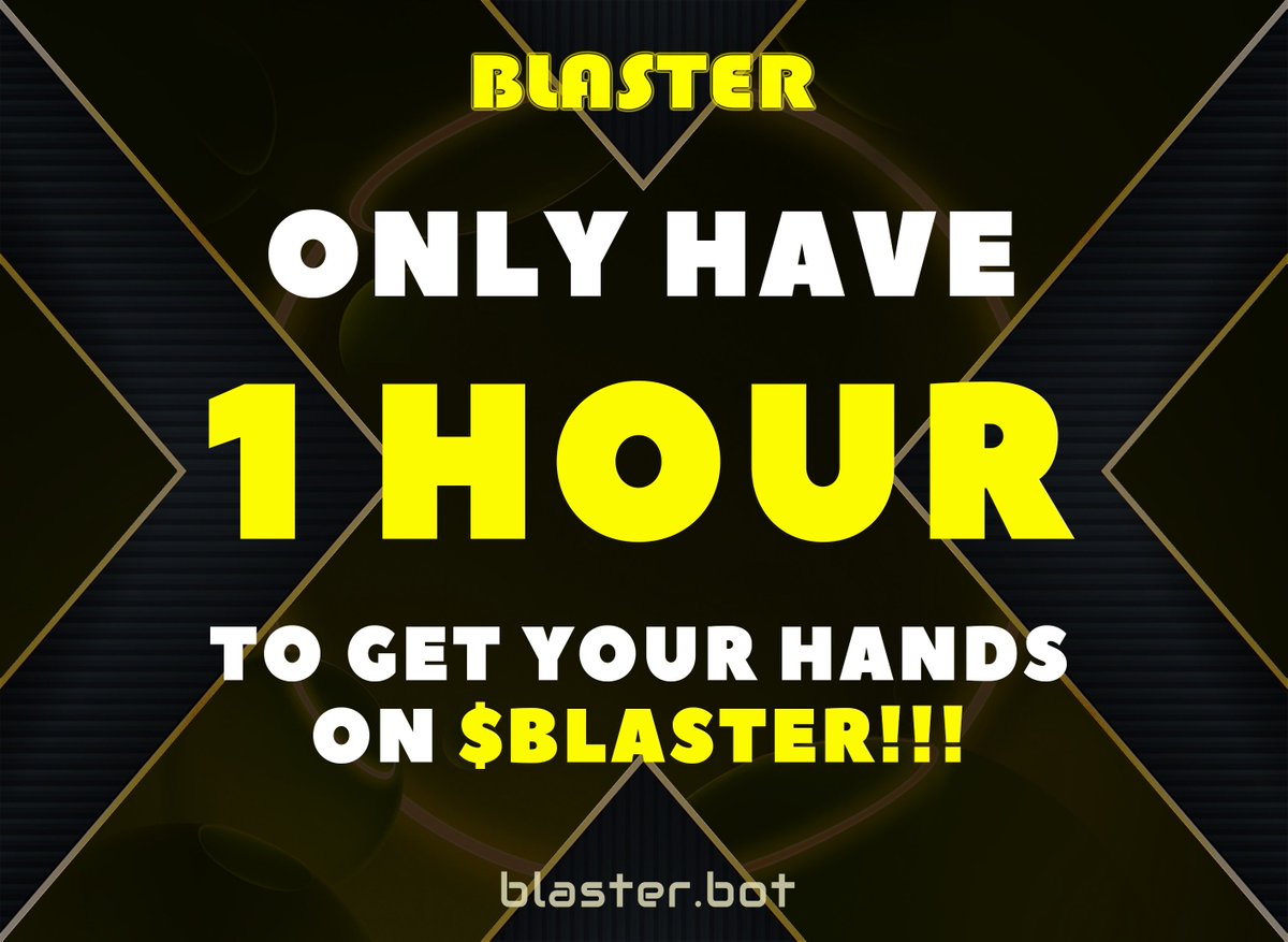 BLASTER_2024's tweet photo. Launching $BLASTER
▓▓▓▓▓▓▓▓▓▓░░░░░░░░░░ 50%
Countdown 3 hours https://t.co/DcfgAQcftm