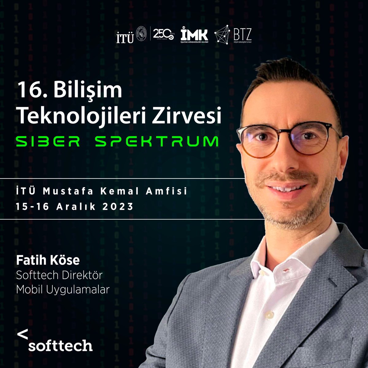 📌15- 16 Aralık'ta Softtech Direktör Mobil Uygulamalar Fatih Köse "Nays: Mobil Uygulama Geliştirme Deneyimi" konulu oturumuyla bizimle olacak.

Kayıt için: kayit.btz.org.tr