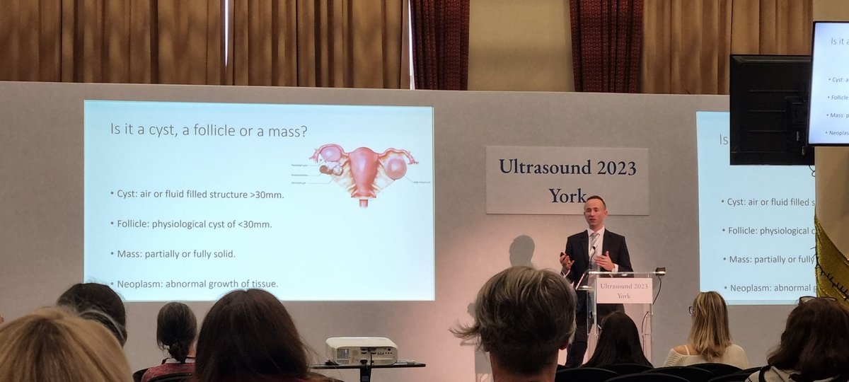 Nomenclature needs to be more consistent in our #ultrasound practice! Is it definitely ovarian?....if not we are looking at adnexal lesions! Is it under 3cm?....its a follicle! #BMUS2023 @BMUS_Ultrasound