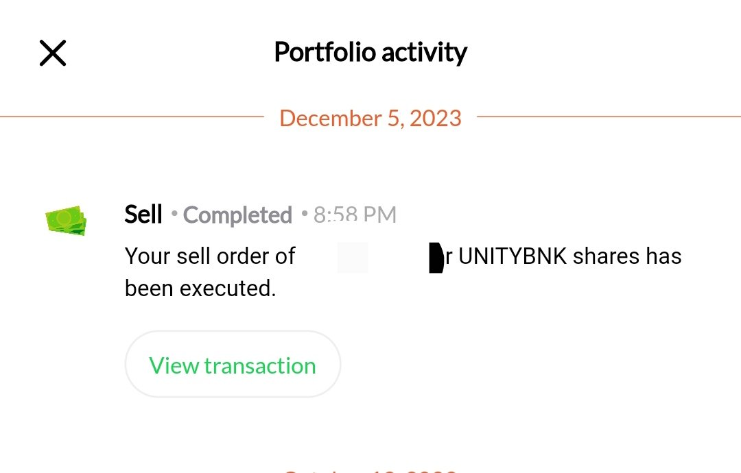 I sold my shares with UnityBank. 😌

To learn how to invest in stocks as a beginner,  check my previous post here.