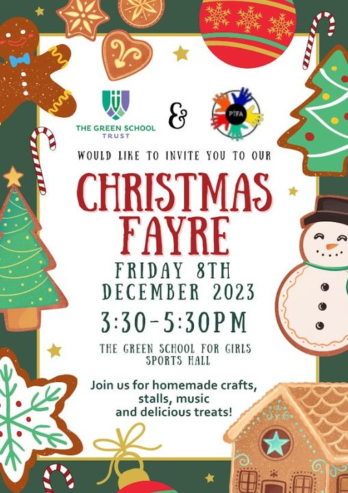 This week we are looking forward to our Christmas Fayre this Friday 3:30-5:30pm.

We have amazing stalls including Hot Chocolate, Gift Tombola, Mehndi, Cakes &amp; Bakes, gifts, glass decorations, crochet crafts, candles, Arts &amp; Crafts, sweets and more.

Join in some christmas fun!