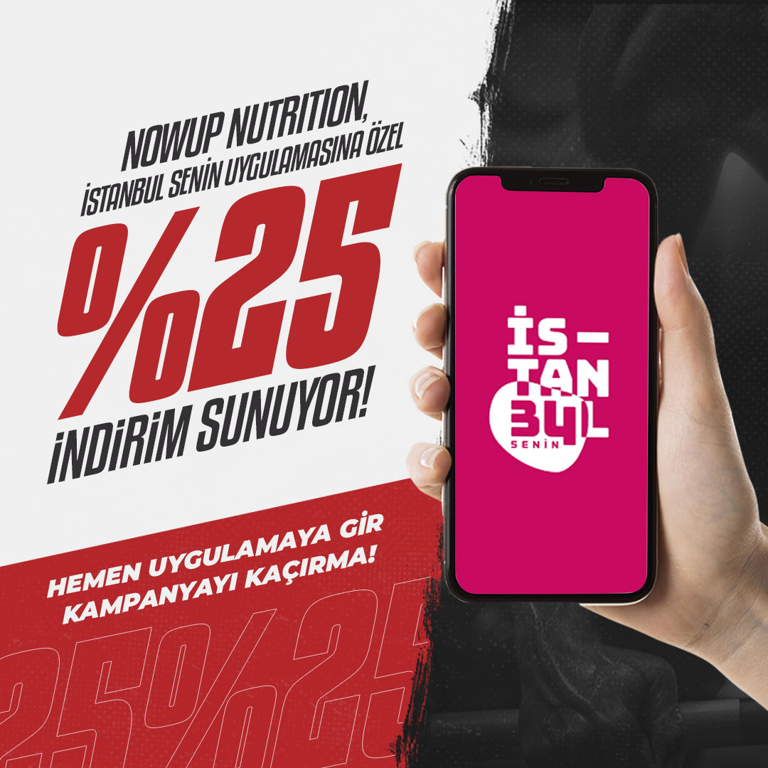 Hey! İstanbullu müjde! 🤩 @istanbulseninapp ile yaptığımız işbirliği kapsamında kombinasyon ürünleri hariç tüm NOWUP NUTRITION ürünlerinde %25 indirim seni bekliyor! Hemen uygulamaya kayıt ol, indirimi yakala. 😉

#nowupnutrition #nowup #istanbulsenin #istanbulseninapp