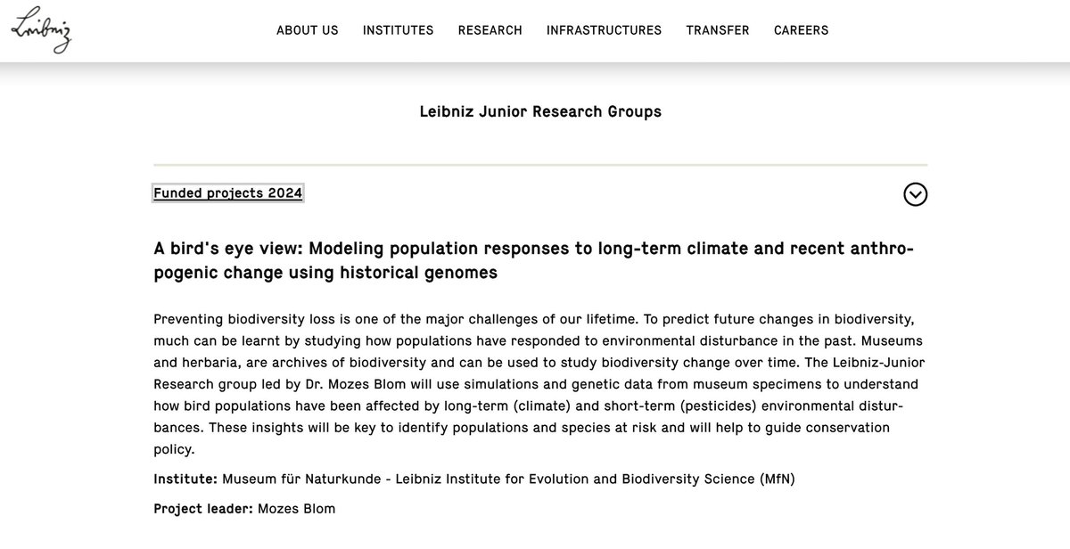 MoosBlom's tweet photo. 2023 has been a rollercoaster, but I'm a really happy chap to share that our @LeibnizWGL JRG proposal was recommended for funding 🥳. I'm looking forward to the coming 5 years, where we will work towards further integration of historical collections in biodiversity research. 1/n https://t.co/a1Ihd9TI3a