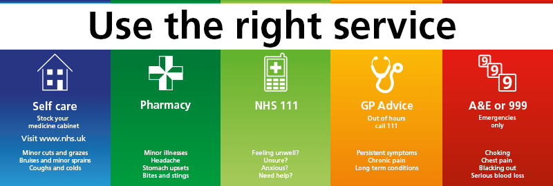 Our Emergency Departments (A&E) are extremely busy. If not a life-threatening emergency, please call 111 to find out where to get the right care. In A&E, maximum one person with each patient please.