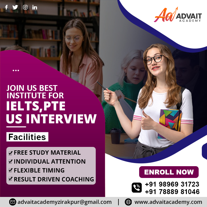 Advait Academy can help you improve your language abilities for the PTE, IELTS, and US interviews. Proven success, individualized coaching, and expert guidance. Enroll right away!
Visit us - advaitacademy.com
#education #PTEEXAM #speaking #ptespeaking #ieltscoaching