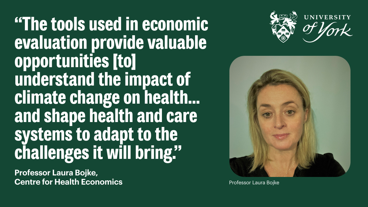 Professor Laura Bolke from @CHEyork has been appointed inaugural chair for advisory group on Economics for Environment, Climate Change and Health #Economics4Health bit.ly/41bnCG5