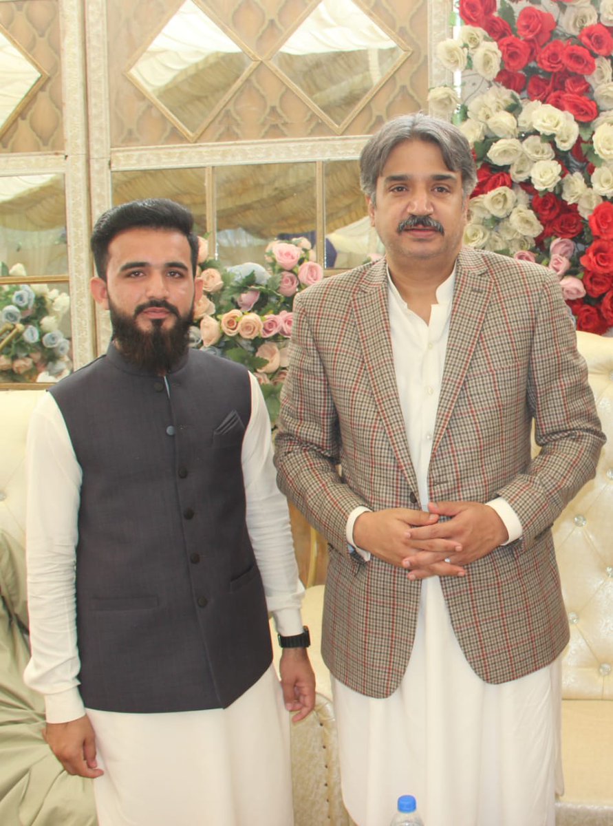 'An honor to catch up with Syed Awais Qadir Shah Sahab, former Minister of Transport & Mass Transit, Government of Sindh, adding a touch of significance to the festivities at my cousin's 
wedding! 📸
@awais_shah01
#MemorableEncounters #WeddingVibes'