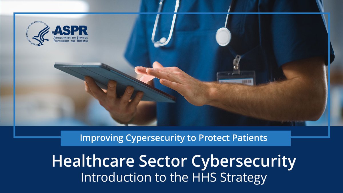 A new concept paper could help health care & public health entities better understand cyber threats & protect patient data. Check out Healthcare Sector Cybersecurity: Introduction to the HHS Strategy for the latest guidance: aspr.hhs.gov/cyber/Document…