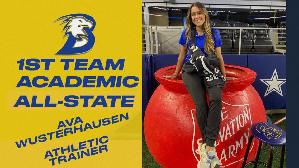 Congrats to <a href="/a_wusterhausen/">Ava Wusterhausen</a>!!! No one works harder in the classroom and on the field than 👇🏼👇🏼👇🏼👇🏼