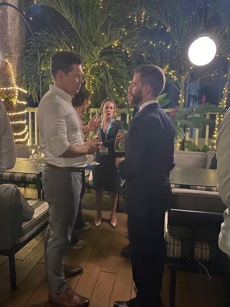 AAPA_LATAM's tweet photo. Anoche, los CEO de #Port se lo pasaron en grande en la recepción #CEO en la que brindamos por el futuro.

¡¡La cocina fue increíble; la compañía, aún mejor!!

Gracias por patrocinar este maravilloso acontecimiento @ParetoMicrogrid.

@AAPA_Seaports @puertobq #AAPALATAM23 #puerto https://t.co/xPr8AMAlPQ