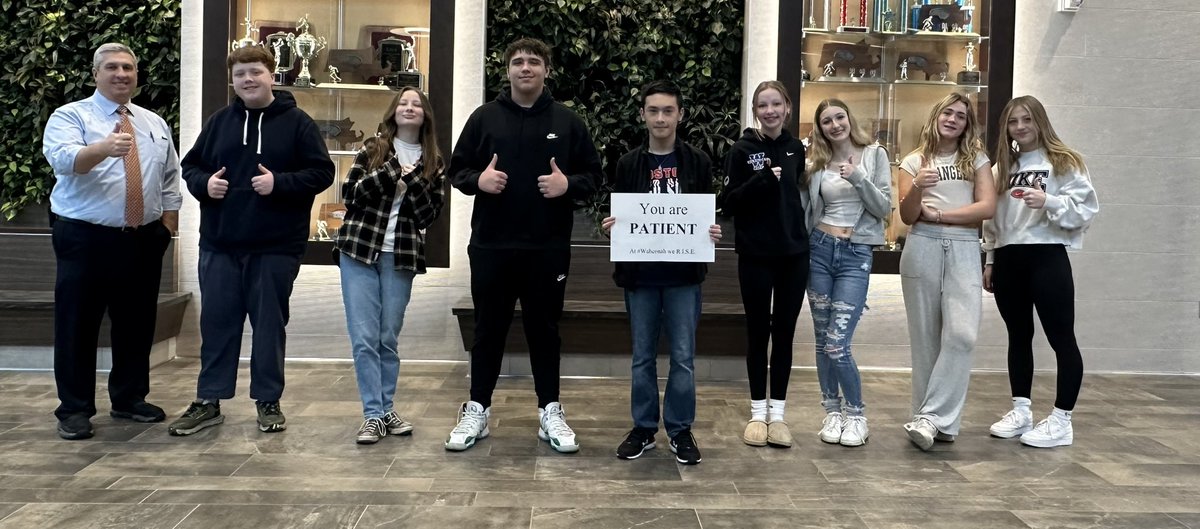 AaronRobb5's tweet image. It's #PositiveSigns Wednesday at #Wahconah and we are celebrating our PATIENT students 👍 @wahconahrhs