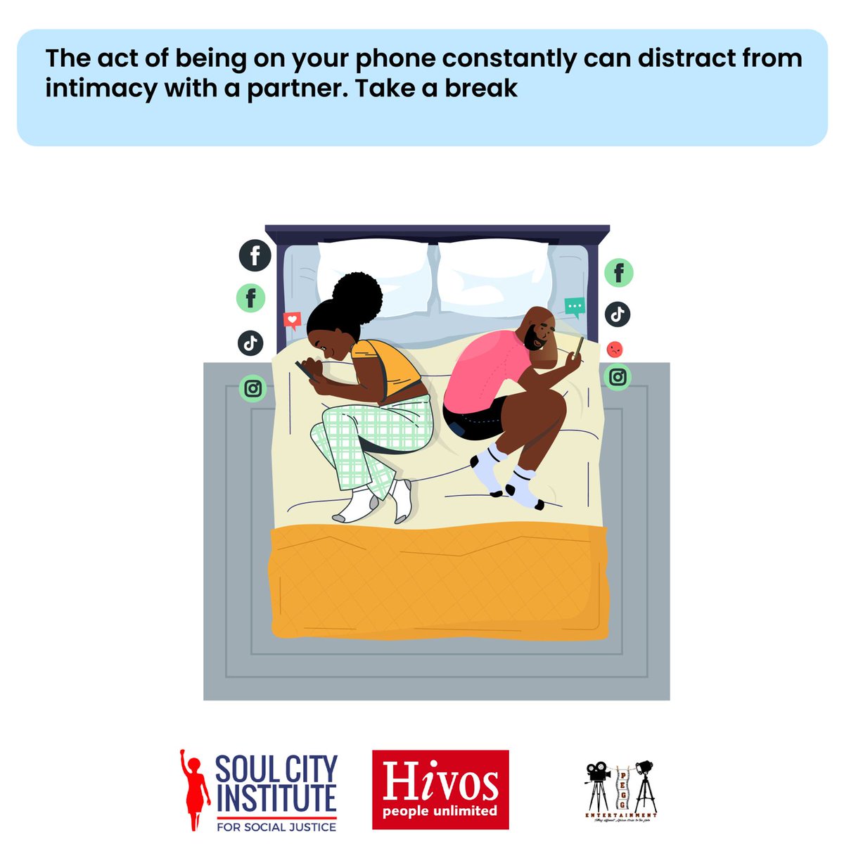 Disconnect from the digital noise in order to find emotional richness in relationships. #16daysofactivismagainstGBV #StopCyberBullying #ConversationsforChange