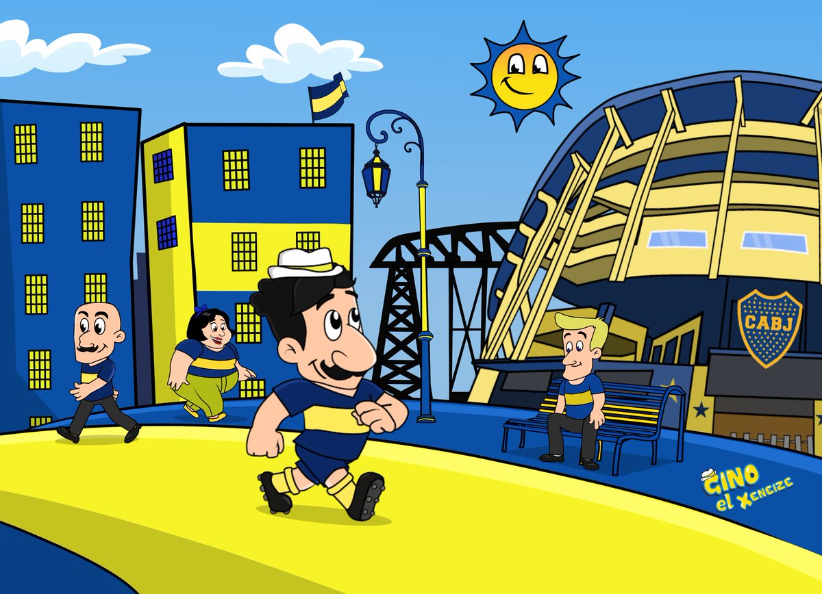 Aunque llueva o truene, en Boca siempre sale el sol!!! 💙💛💙