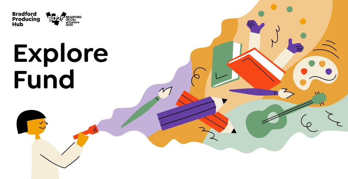 Hey, what's this?

A brand new artist development fund of *checks notes* £3000, for Bradford artists from *checks again* ALL art forms?

🤗 That's right. We're back with a brand new R&amp;D fund for you to develop new ideas or processes in 2024.

bdproducinghub.co.uk/explore-fund/