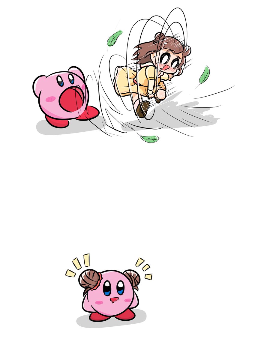 カービィ 「(検索方法忘れたから)多分これかな…   #今年も残りわずかなので今年一番伸びた」|リッカさん@鉄馬Pのイラスト